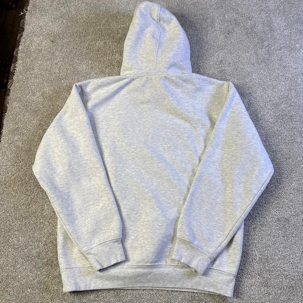 OBEY Heather Gray Embroidered Logo Hoodie Men's Medium Skater Streetwear - Picture 7 of 7